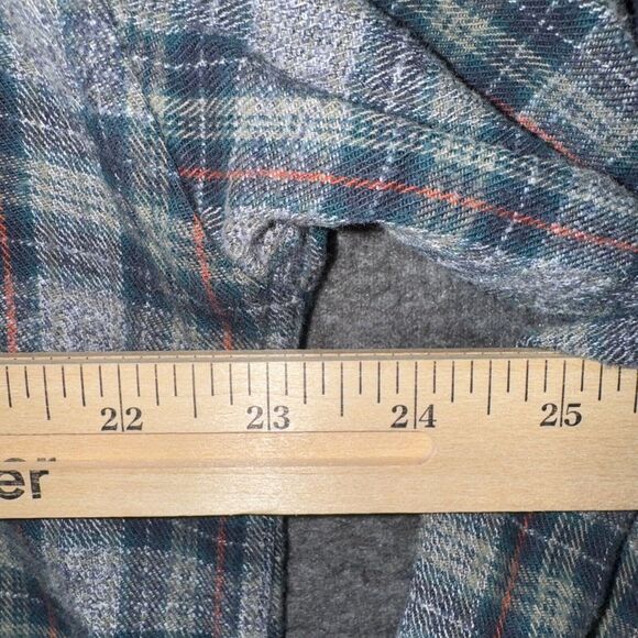 Gant Mens Cambridge Plaid Flannel Button Down Shirt Green Gray Long Sleeve‎ Sz M - Picture 5 of 7